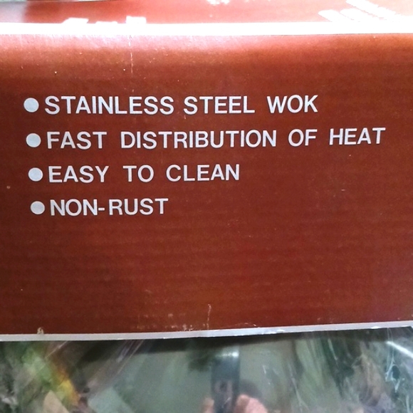 Daewoo Copper Bottom Stainless Steel 14"  Wok Set - Picture 7 of 11